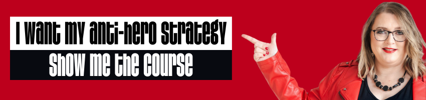 anti-Hero social media strategy online course blog ad